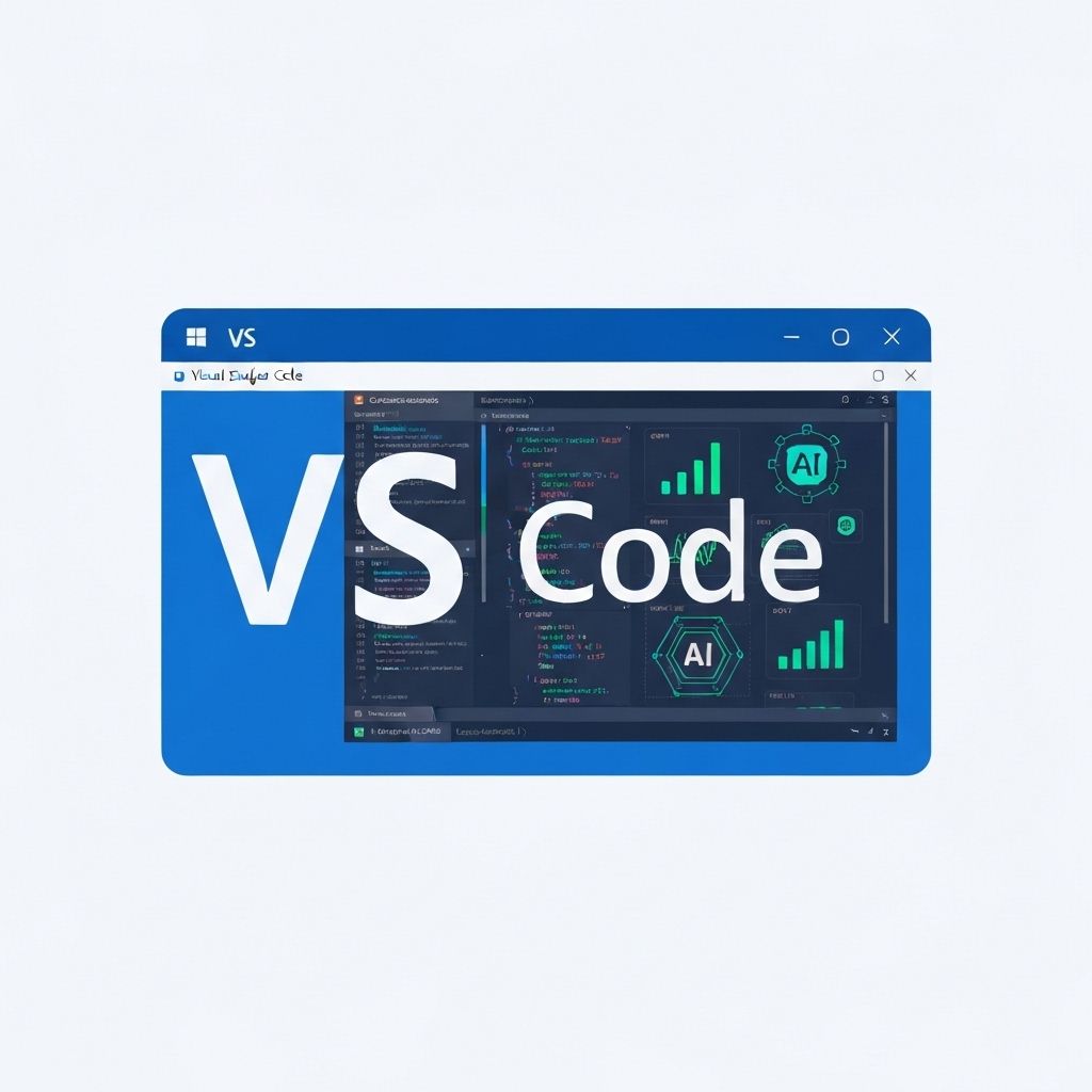 לוגו VS Code + AI